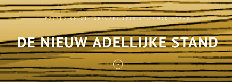 Nieuwe Adelijke. stand